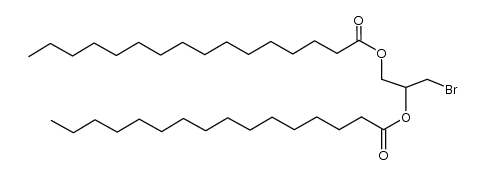 Hexadecanoic acid, 1-(bromomethyl)-1,2-ethanediyl ester (9CI) 结构式