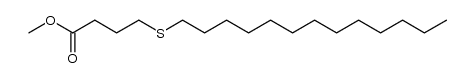 Butanoic acid, 4-(tridecylthio)-, methyl ester 结构式