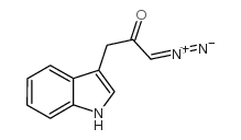 1-DIAZO-3-(INDOL-3-YL)PROPAN-2-ONE 结构式