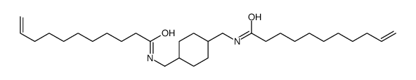 N,N'-[1,4-环己二基双(亚甲基)]二(10-十一烯酰胺) 结构式