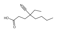 4-氰基-4-乙基辛酸 结构式