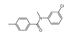 N-(3-Chlorophenyl)-N,4-dimethylbenzamide 结构式