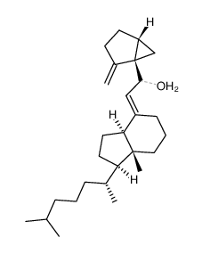 (3α,5α,7E)-3,5-环-9,10-断胆甾-7,10(19)-二烯-6-醇 结构式