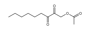1-乙酰氧基-2,3-壬二酮 结构式