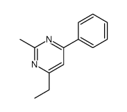 4-乙基-2-甲基-6-苯基嘧啶 结构式