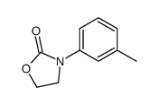 3-(3-甲基苯基)-2-恶唑烷酮 结构式