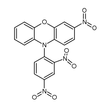 10H-Phenoxazine, 10-(2,4-dinitrophenyl)-3-nitro- 结构式