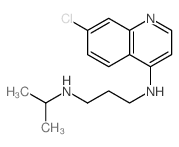 N1-(7-氯-4-喹啉基)-N3-(1-甲基乙基)-1,3-丙二胺 结构式