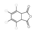 4,5,6,7-四氯-3a,7a-二氢-2-苯并呋喃-1,3-二酮 结构式