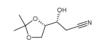 L-erythro-Pentononitrile, 2-deoxy-4,5-O-(1-methylethylidene)- 结构式