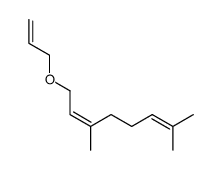 (2Z)-3,7-二甲基-1-(2-丙烯-1-基氧基)-2,6-辛二烯 结构式