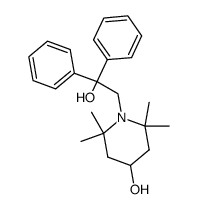 1-(2-羟基-2,2-二苯基乙基)-2,2,6,6-四甲基-4-哌啶醇 结构式