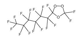 1,2,4-Trioxolane, 3,3,5-trifluoro-5-(1,1,2,2,3,3,4,4,5,5,6,6,6-tridecafluorohexyl)- 结构式