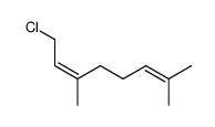 (2Z)-1-氯-3,7-二甲基-2,6-辛二烯 结构式