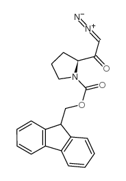 FMOC-L-PRO-CHN2 结构式