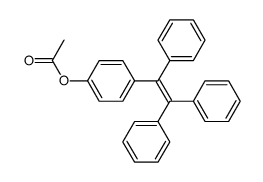 4-(1,2,2-三苯基乙烯基)苯基乙酸酯 结构式