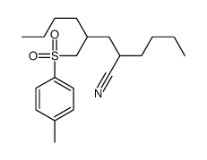 Octanenitrile, 2-butyl-4-[[(4-methylphenyl)sulfonyl]methyl]- 结构式
