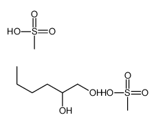 1,2-己二醇二甲基磺酸酯 结构式