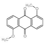 1,5-二甲氧基蒽醌 结构式
