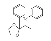 2-苯基-2-[1-(苯基碲基)乙基]-1,3-二氧戊环 结构式