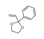2-乙烯基-2-苯基-1,3-二氧戊环 结构式