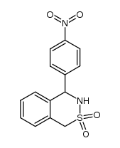 3,4-二氢-4-(4-硝基苯基)-1H-2,3-苯并噻嗪-2,2-二氧化物 结构式
