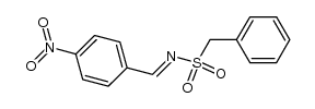 N-[(4-硝基苯基)亚甲基]-苯甲磺酰胺 结构式