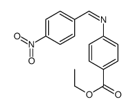 (E)-ethyl 4-((4-nitrobenzylidene)amino)benzoate 结构式
