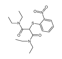 N,N,N',N'-四乙基-2-[(2-硝基苯基)硫代]丙二酰胺 结构式