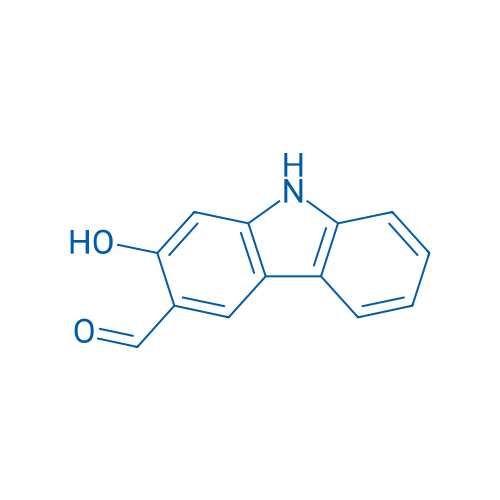 2-羟基-9H-咔唑-3-甲醛 结构式