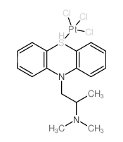 Platinate(1-), trichloro(N,N,α-trimethyl-10H-phenothiazine-10-ethanamine-S5)-, hydrogen, (SP-4-2)- (9CI) 结构式