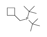 Phosphine, (cyclobutylmethyl)bis(1,1-dimethylethyl)- 结构式