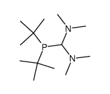 Methanediamine, 1-[bis(1,1-dimethylethyl)phosphino]-N,N,N',N'-tetramethyl- 结构式