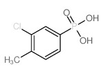 3-氯-4-甲基苯基膦酸 结构式
