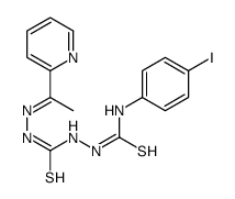 Carbonothioicdihydrazide,2-[[(4-iodophenyl)amino]thioxomethyl]-2'-[1-(2-pyridinyl)ethylidene]- (9CI) 结构式
