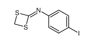 N-(1,3-二硫杂环丁-2-亚基)-4-碘苯胺 结构式