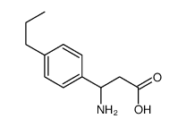 3-氨基-3-(4-丙基苯基)-丙酸 结构式
