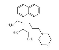 4-吗啉戊胺,β-(1-甲基丙基)-β-1-萘基- 结构式