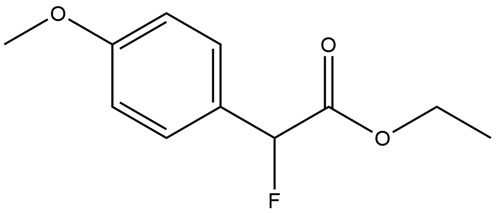 α-氟-4-甲氧基苯乙酸乙酯 结构式