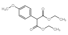 2-(4-甲氧基苯基)-丙二酸二乙酯 结构式