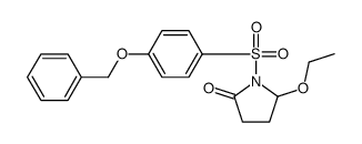 2-Pyrrolidinone, 5-ethoxy-1-[[4-(phenylmethoxy)phenyl]sulfonyl]- 结构式