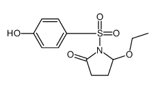 5-乙氧基-1-[(4-羟基苯基)磺酰基]吡咯烷-2-酮 结构式