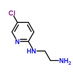 2-(2-氨基乙基氨基)-5-氯吡啶 结构式