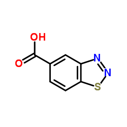 1,2,3-苯并噻二唑-5-羧酸 结构式