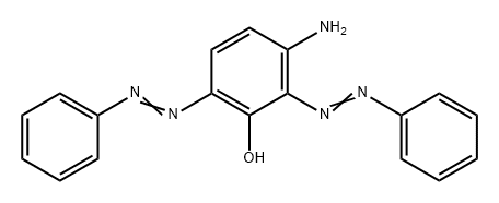 3-氨基-2,6-双(2-苯基偶氮基)苯酚 结构式
