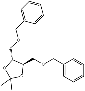 (4R,5R)-2,2-二甲基-4,5-双[(苄氧基)甲基]-1,3-二氧戊环 结构式
