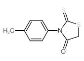 3-(4-甲基苯基)-2-硫酮-1,3-噻唑啉-4-酮 结构式