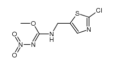 Carbamimidic acid, N-[(2-chloro-5-thiazolyl)methyl]-N'-nitro-, methyl ester 结构式