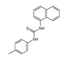 Thiourea, N-(4-methylphenyl)-N'-1-naphthalenyl- 结构式