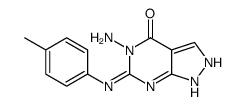 5-氨基-6-(4-甲基苯胺基)-1H-吡唑并[3,4-d]嘧啶-4-酮 结构式